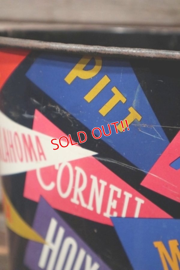 画像6: dp-211210-23 1950's-1960's College Pennant Trash Can