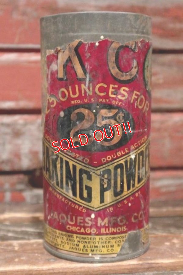 画像1: dp-211210-51 KC / Vintage Baking Powder Can