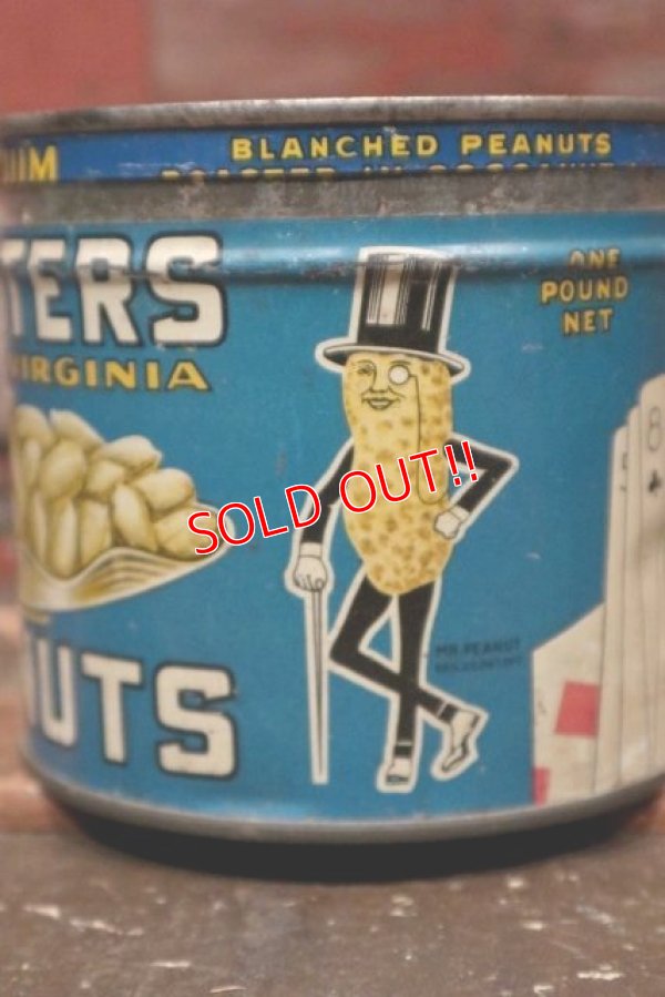 画像2: ct-211210-13 PLANTERS / MR.PEANUT 1930's-1940's Salted Peanuts Can