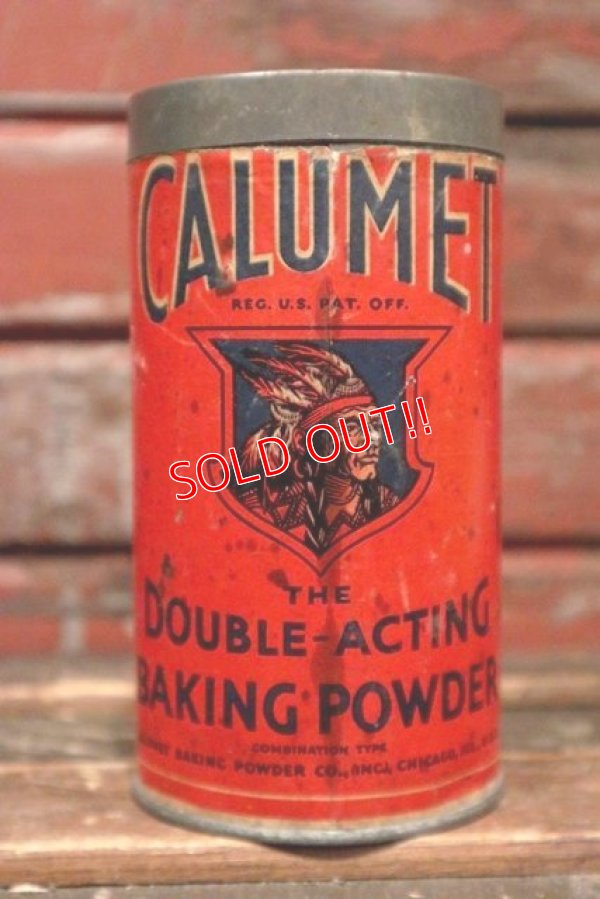 画像1: dp-211210-20 CALUMET / Vintage Baking Powder Can