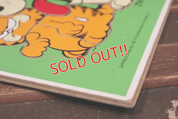画像9: ct-211210-45 Garfield & Odie / Playskool 1970's Wood Frame Tray Puzzle