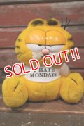 ct-2211201-25 Garfield / DAKIN 1980's Plush Doll "I HATE MONDAYS"