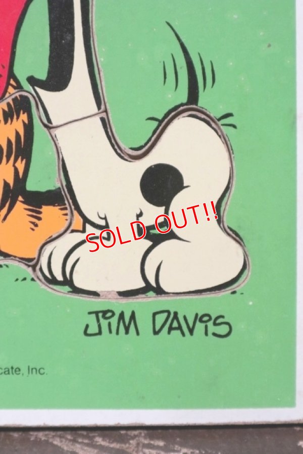 画像4: ct-211210-45 Garfield & Odie / Playskool 1970's Wood Frame Tray Puzzle