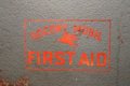 dp-220301-135 SOCONY MOBIL / 1950's FIRST AID KIT BOX