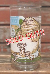 gs-200901-09 STAR WARS / 1983 Return of the JEDI "Jabba the Hutt" Glass