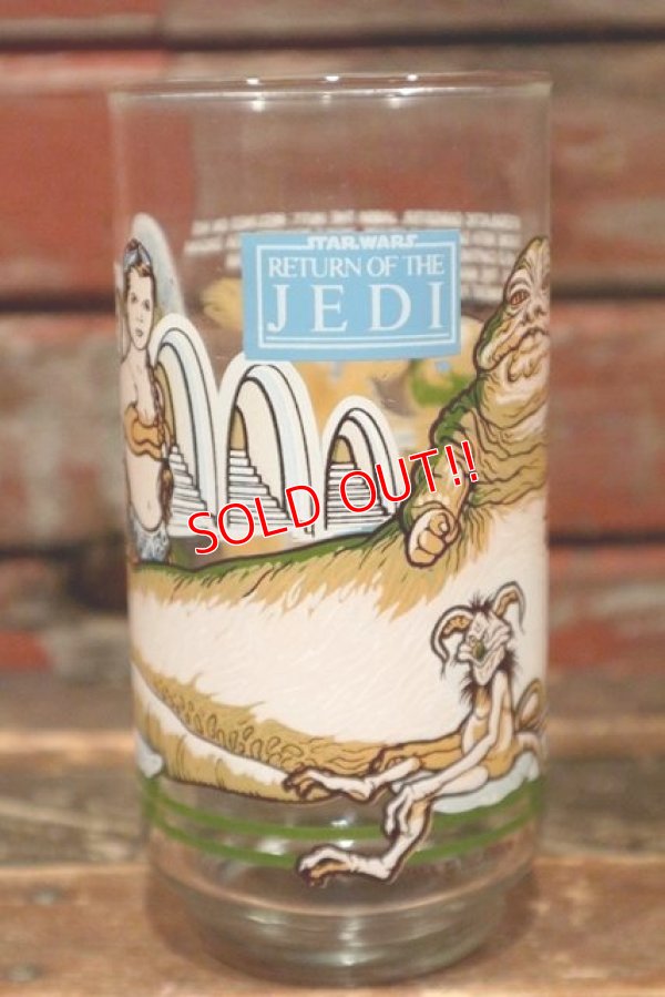 画像3: gs-200901-09 STAR WARS / 1983 Return of the JEDI "Jabba the Hutt" Glass