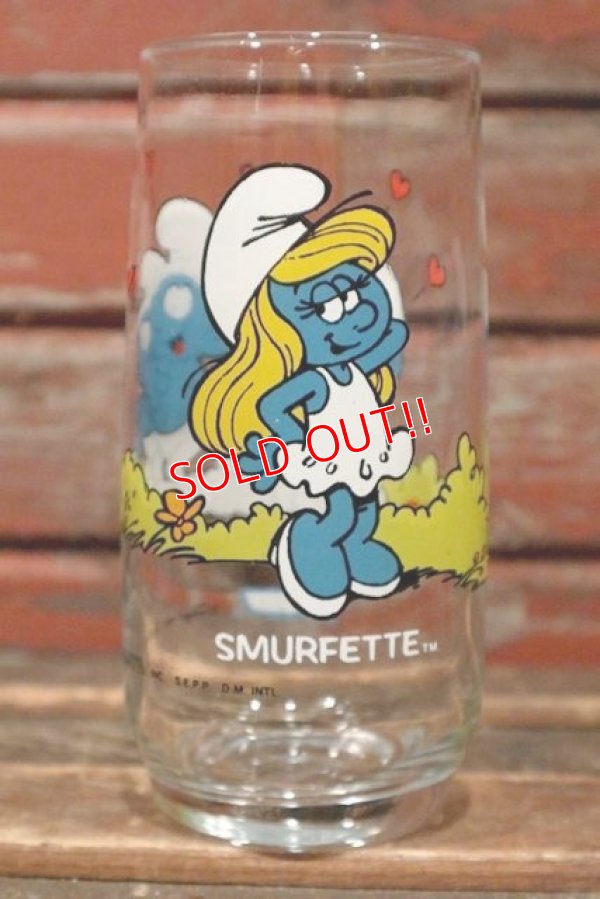 画像1: gs-210201-01 SMURF / Hardee's 1982 Glass "SMURFEET" 