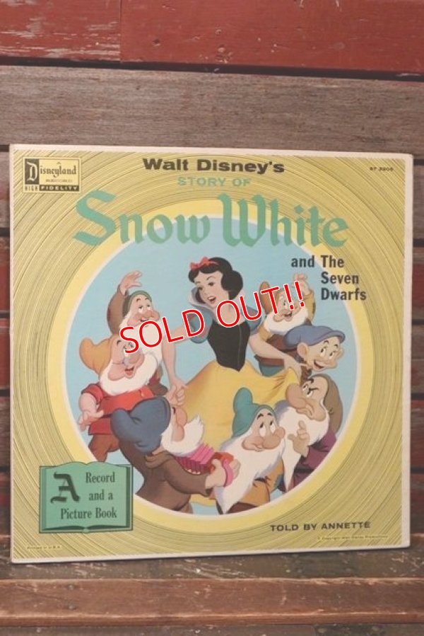 画像1: ct-211210-28 Snow White and The Seven Dwarfs / 1970's Record