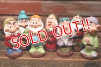 ct-211210-33 Snow White & Seven Dwarfs / 1990's Soft Vinyl Doll Set