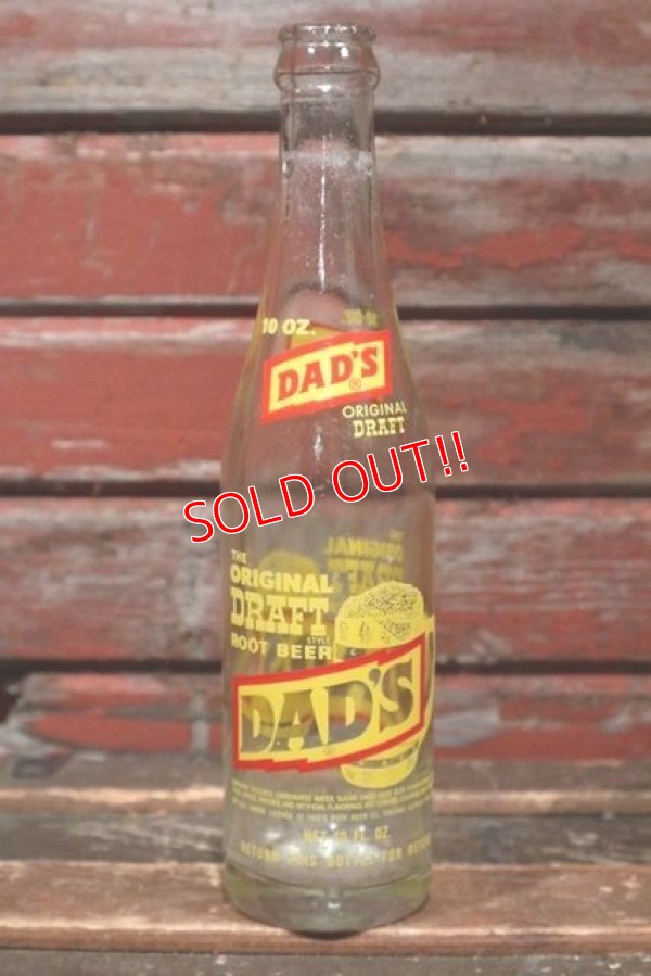 画像1: dp-211210-02 DAD'S ROOT BEER / 1970's 10 FL.OZ Bottle