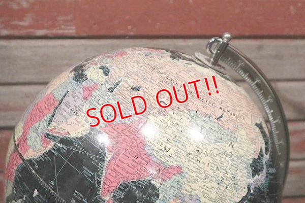 画像3: dp-211210-52 REPLOGLE / 1940's 12 Inch Straight Black Ocean Globe