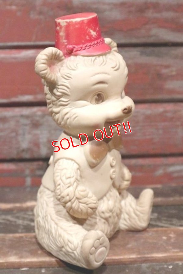 画像3: ct-211210-22 EDWARD MOBLEY / 1960's Marching Bear Rubber Doll