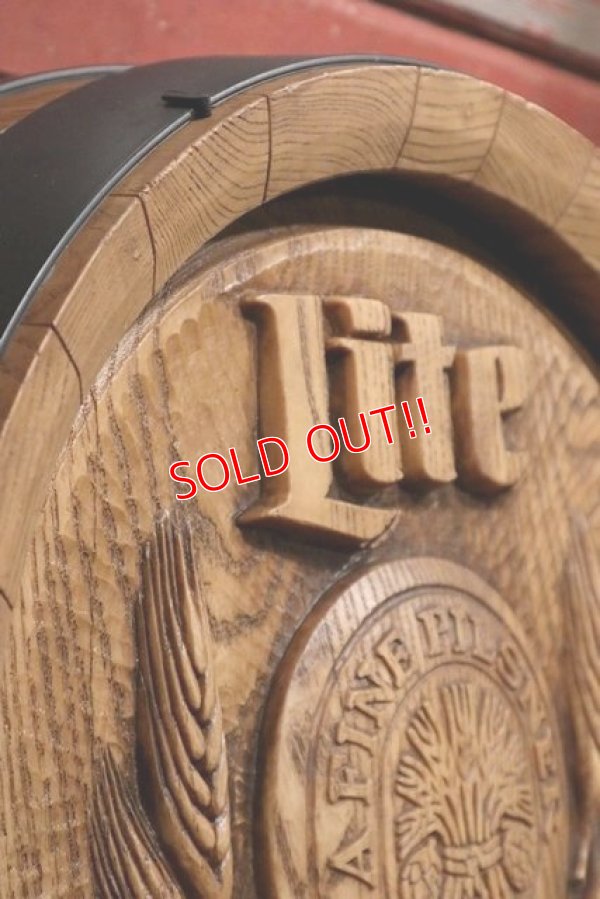 画像3: dp-220101-14 Lite BEER / 1980's Barrel Display Sign