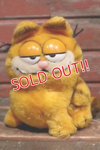 ct-211201-11 Garfield / DAKIN 1980's Plush Doll (高さ約18cm)