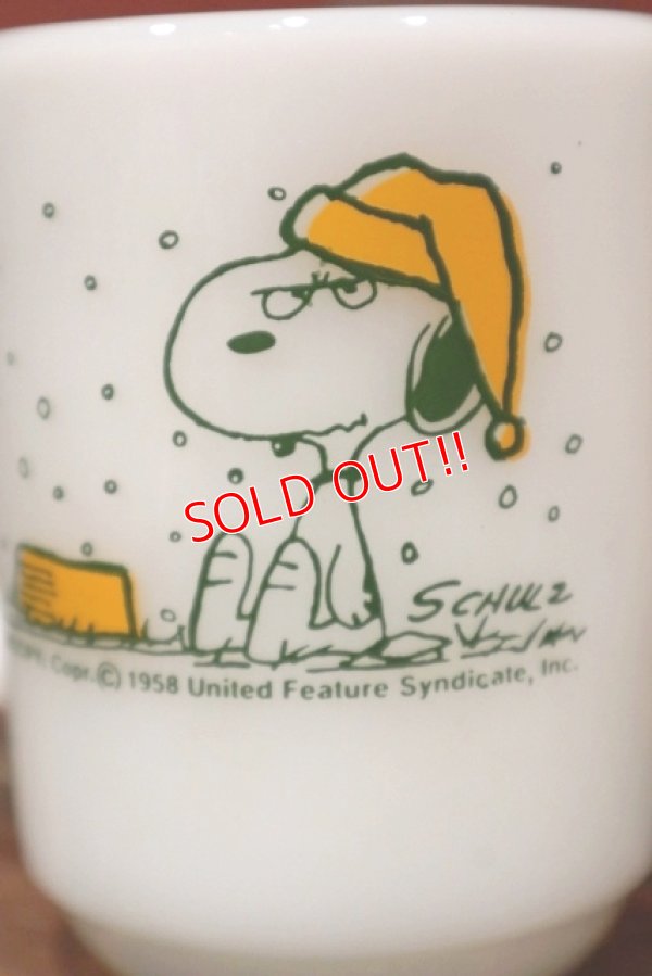 画像2: ct-211210-58 Snoopy / Fire-King 1960's-1970's 9oz Mug "French Toast"