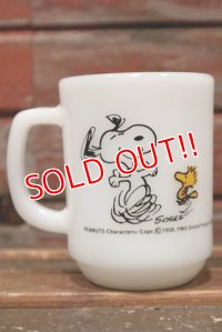 ct-211210-57 Snoopy / Fire King 1960's-1970's 9oz Mug "JOY"