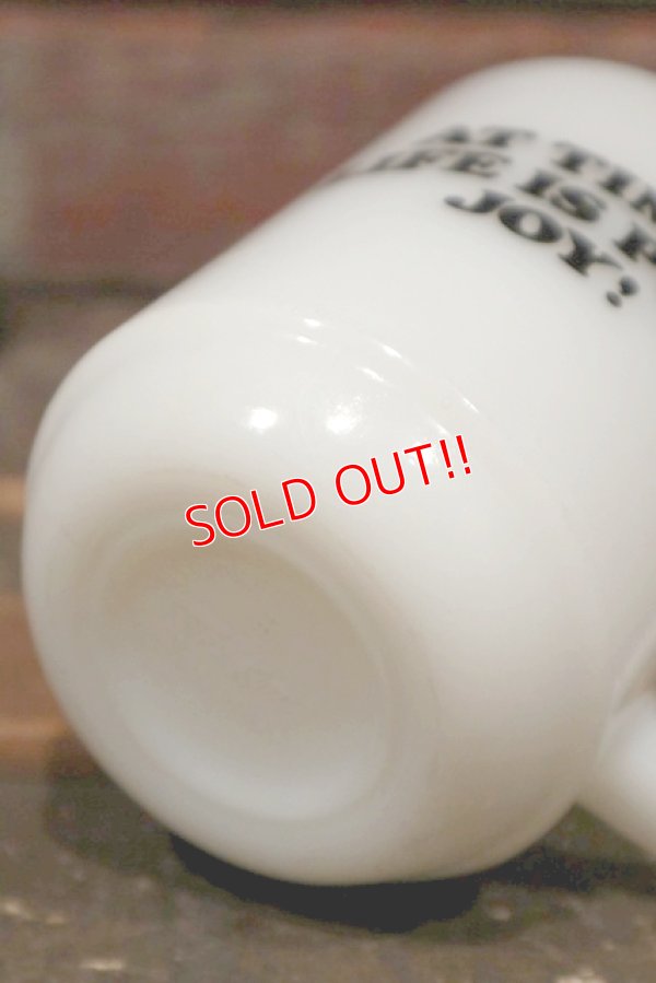 画像7: ct-211210-57 Snoopy / Fire King 1960's-1970's 9oz Mug "JOY"