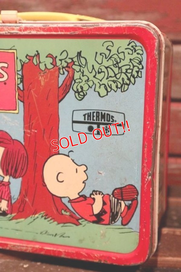画像6: ct-211210-56 PEANUTS / THERMOS 1970's Metal Lunch Box
