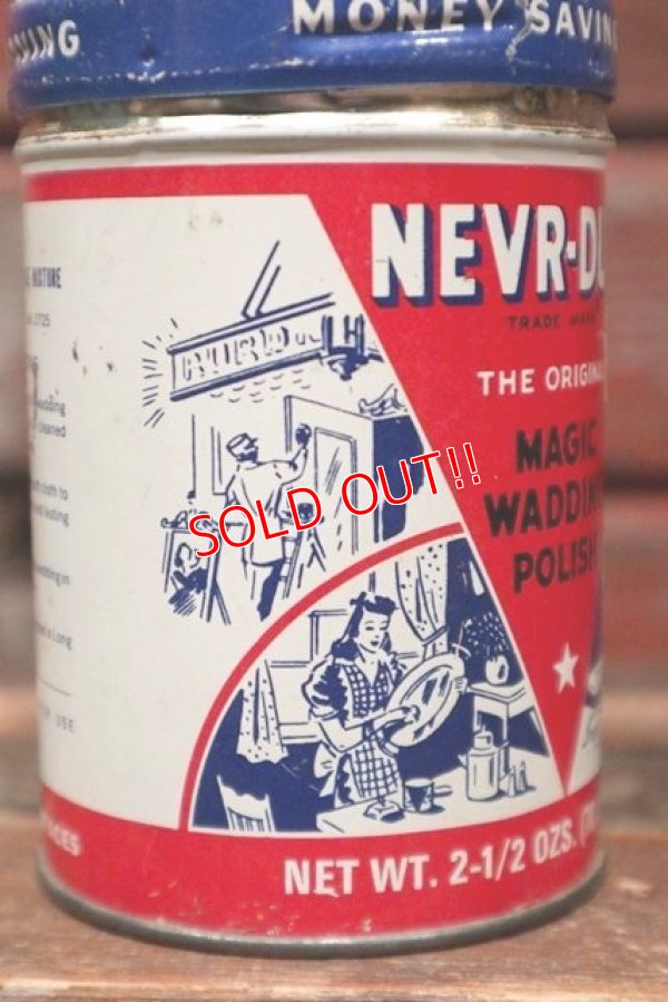 画像2: dp-211210-44 NEVR-DULL / 1950's Cleaning & Polishing Cloth Can