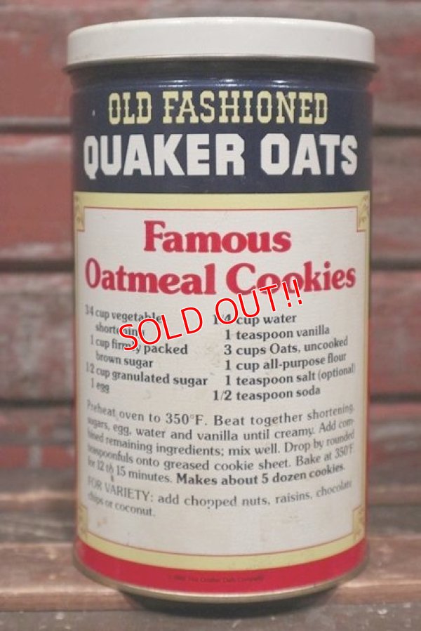 画像2: dp-220101-04 QUAKER OATS / 1982 Tin Can