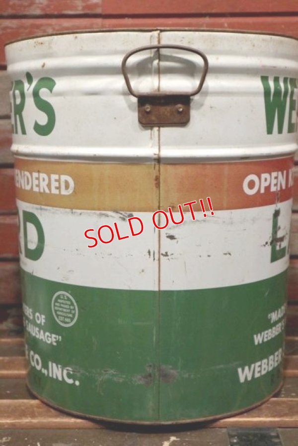 画像6: dp-220101-09 WEBBER'S LARD ・Vintage Tin Can