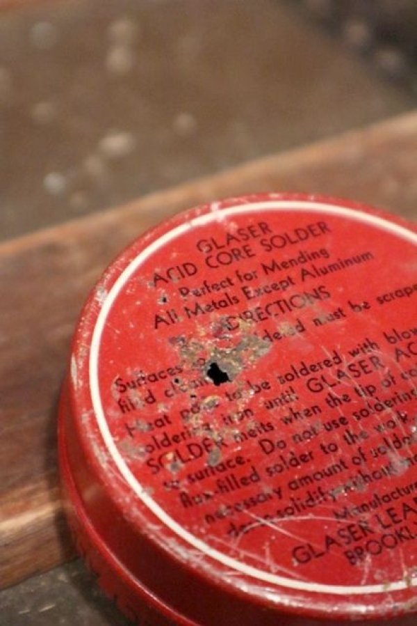 画像5: dp-211110-28 glaser ALL-PURPOSE SOLDER / Vintage Tin Can