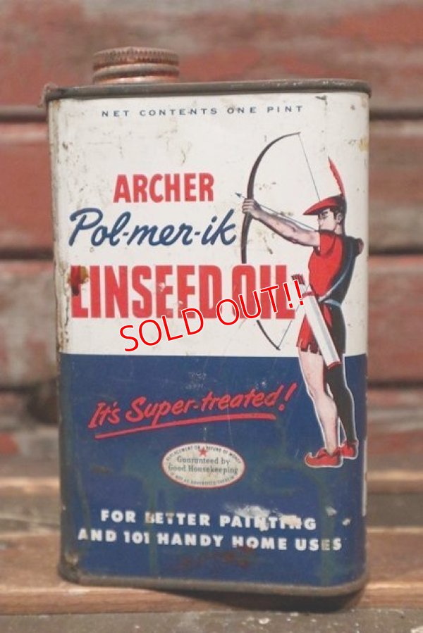 画像1: dp-211210-18 Archer / Vintage Pol-mer-ik Linseed Oil Can