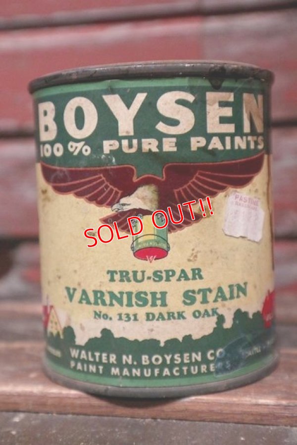 画像1: dp-211210-22 BOYSEN / Vintage Varnish Stain Can