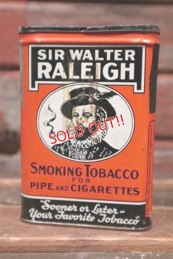 画像1: dp-211210-29 SIR WALTER RALEIGH / Vintage Tobacco Can