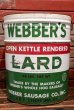 画像1: dp-220101-09 WEBBER'S LARD ・Vintage Tin Can (1)