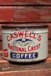 画像1: dp-211210-37 CASWELL'S NATIONAL CREST COFFEE / Vintage Tin Can (1)