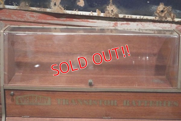 画像6: dp-220101-10 EVEREADY / Transistor Batteries 1950's Wood Showcase