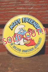 ct-220101-04 Smurf / 1980's mini Plate "MOST FRIENDLY"