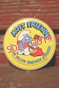 ct-220101-04 Smurf / 1980's mini Plate "MOST FRIENDLY"