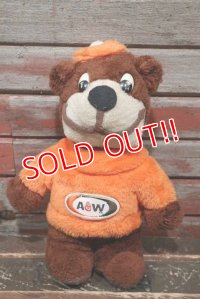 ct-220201-05 A&W / 1960's THE GREAT ROOT BEAR Plush Doll