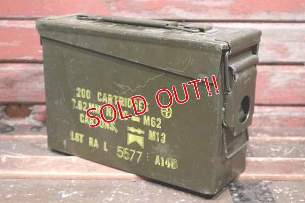 画像1: dp-220201-11 U.S.ARMY / Vintage Ammo Box