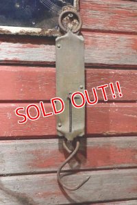 dp-220201-65 JOHN CHATILLON & SONS / 1930's Brass Hanging Scale