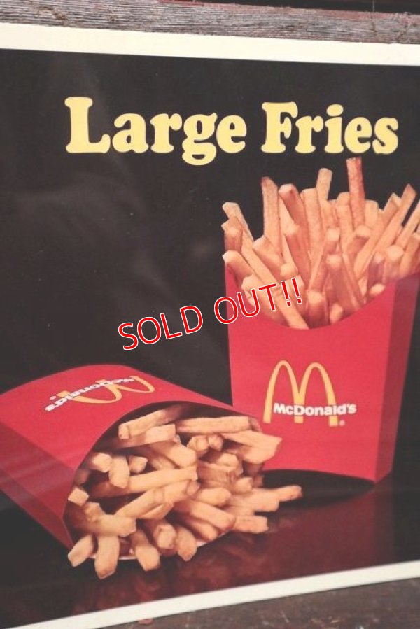 画像2: dp-220201-35 McDonald's / 1975 Large Fries Sign