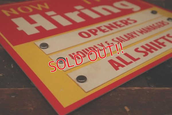 画像4: dp-220201-37 McDonald's / NOW Hiring Sign