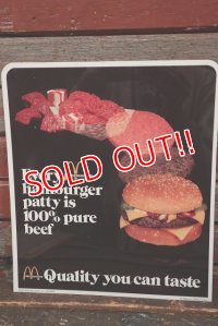 dp-220201-36 McDonald's / 1977 Quality you can taste Sign