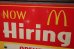 画像2: dp-220201-37 McDonald's / NOW Hiring Sign (2)
