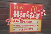 dp-220201-37 McDonald's / NOW Hiring Sign