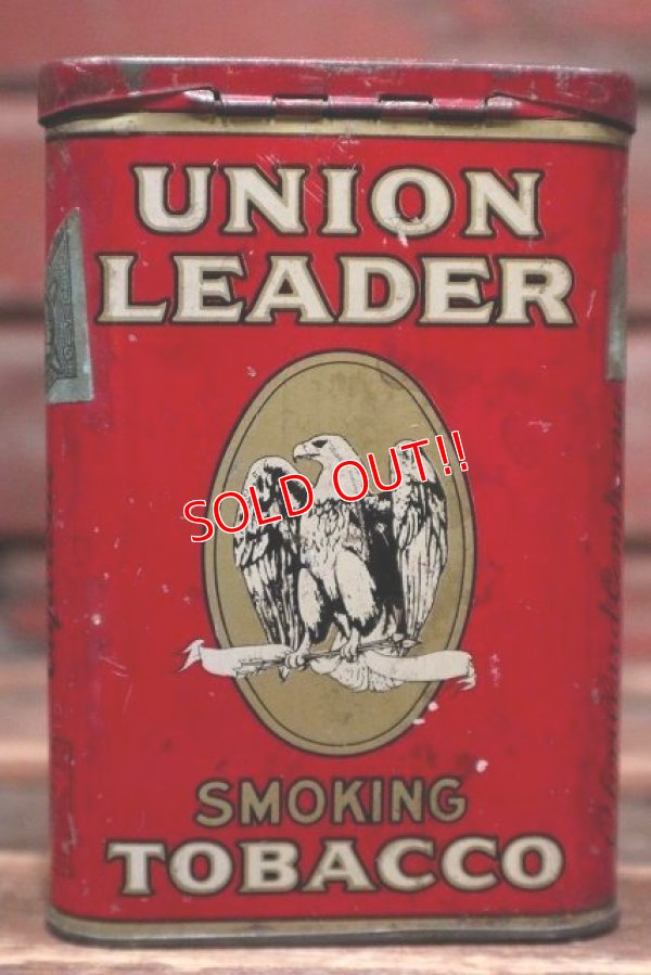 画像2: dp-220201-17 UNION LEADER SMOKING TOBACCO / Vintage Tin Can