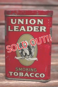 dp-220201-17 UNION LEADER SMOKING TOBACCO / Vintage Tin Can