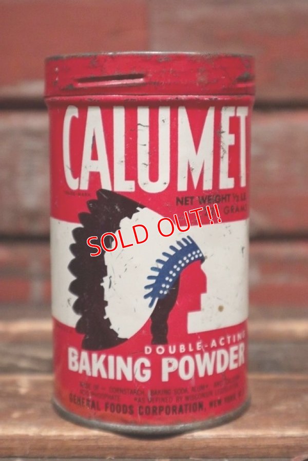 画像1: dp-220201-59 CALUMET / Vintage Baking Powder Can