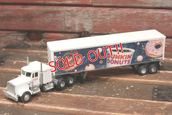 画像1: dp-220201-39 DUNKIN' DONUTS / 1995 Die Cast Trailer Truck Toy