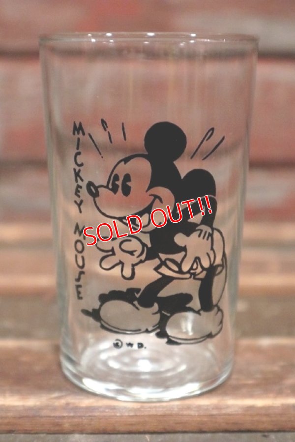 画像1: ct-220201-22  Mickey Mouse / BOSCO 1930's Novelty Glass