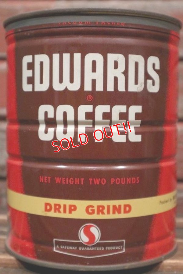 画像2: dp-220201-76 EDWARDS COFFEE / Vintage Tin Can