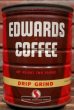 画像2: dp-220201-76 EDWARDS COFFEE / Vintage Tin Can (2)