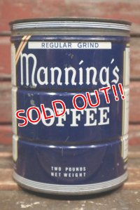 dp-211210-38 Manning's COFFEE / Vintage Tin Can